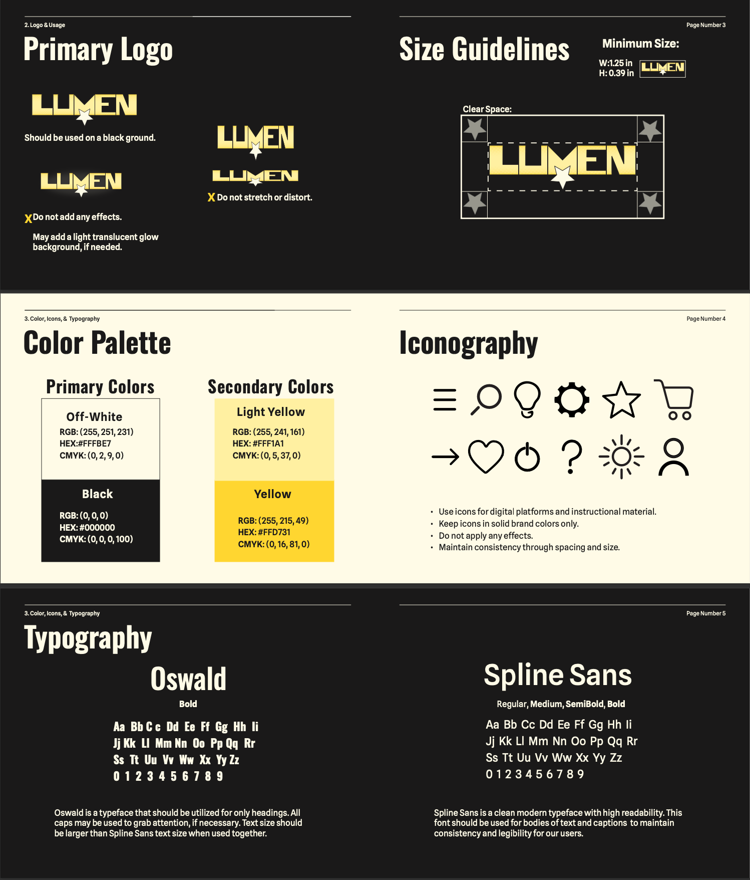 Lumen Brand Identity Pg. 2